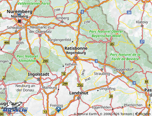Mappa MICHELIN Ratisbona - ViaMichelin