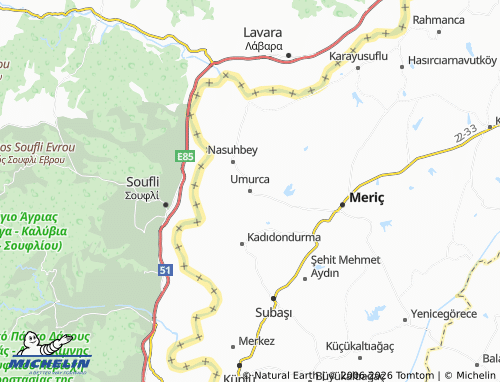 MICHELIN Umurca map - ViaMichelin