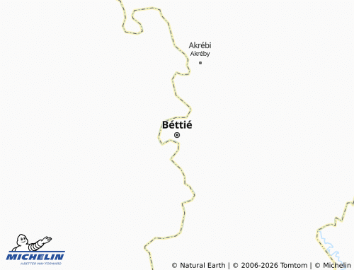 MICHELIN-Landkarte Béttié - ViaMichelin