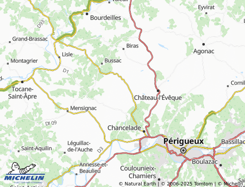 MICHELIN Le Puy de Merlande map - ViaMichelin