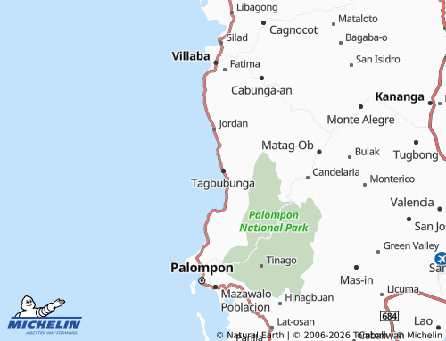 MICHELIN Tagbubunga map - ViaMichelin