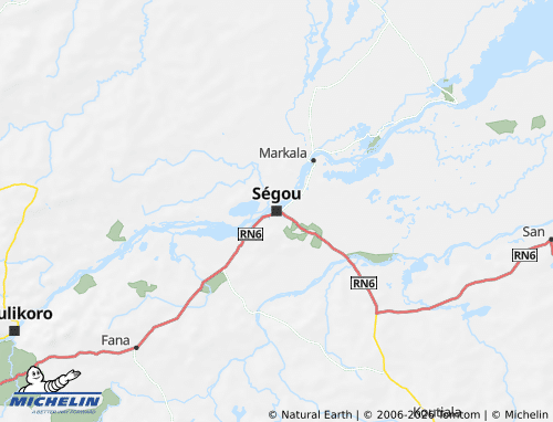 Carte MICHELIN Ségou - ViaMichelin