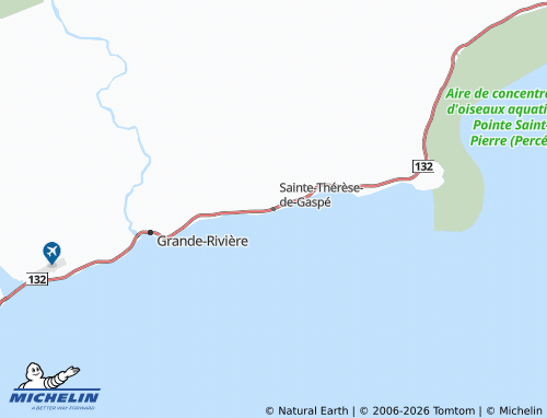 MICHELIN-Landkarte Sainte-Thérèse-de-Gaspé - ViaMichelin