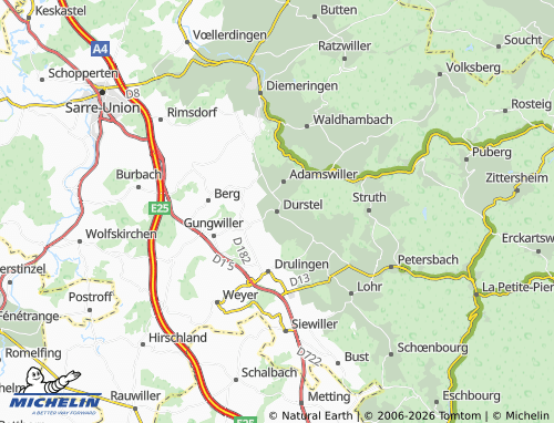 MICHELIN-Landkarte Durstel - ViaMichelin