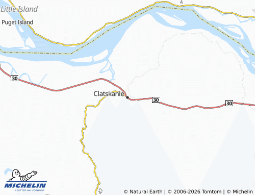 Mappa MICHELIN Clatskanie - ViaMichelin