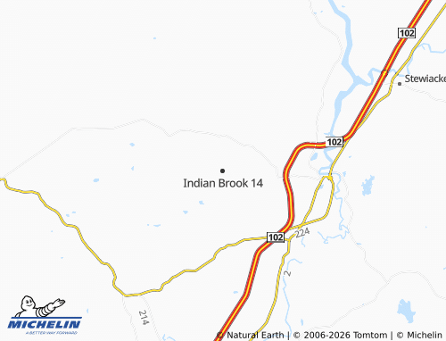 MICHELIN Indian Brook 14 map - ViaMichelin