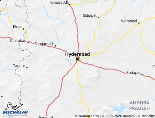 Carte MICHELIN Andhra Pradesh - ViaMichelin