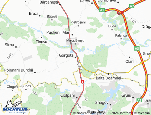 Mapa MICHELIN Gorgota - ViaMichelin