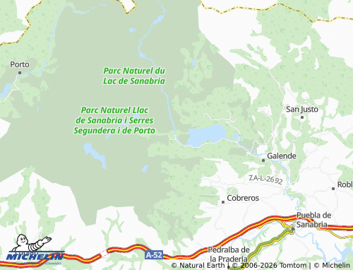 MICHELIN Ribadelago map - ViaMichelin