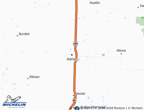 Mappa MICHELIN Adrian - ViaMichelin