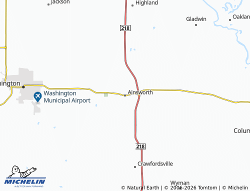 Mappa MICHELIN Ainsworth - ViaMichelin