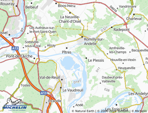 Mappa MICHELIN Poses - ViaMichelin