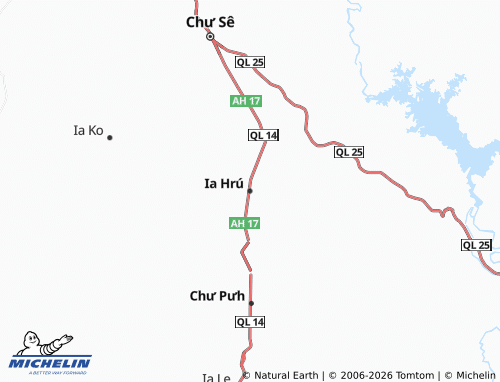 MICHELIN Ia Hrú map - ViaMichelin