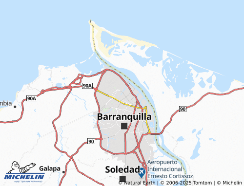MICHELIN El Country map - ViaMichelin
