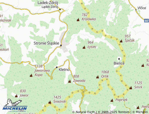 Mapa MICHELIN Młynowiec - ViaMichelin