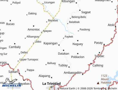 MICHELIN Kapangan map - ViaMichelin