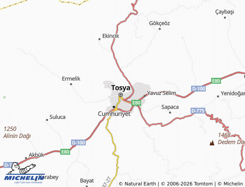 MICHELIN Mimarsinan map - ViaMichelin
