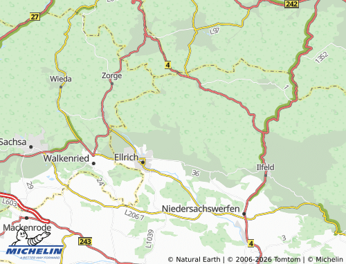MICHELIN Sülzhayn map - ViaMichelin