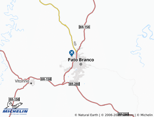 MICHELIN Trevo Guarani map - ViaMichelin
