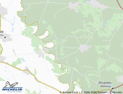 MICHELIN Kizia-Kudrynetska map - ViaMichelin