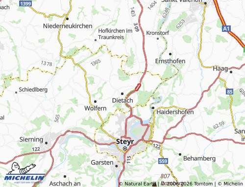 MICHELIN Dietach map - ViaMichelin