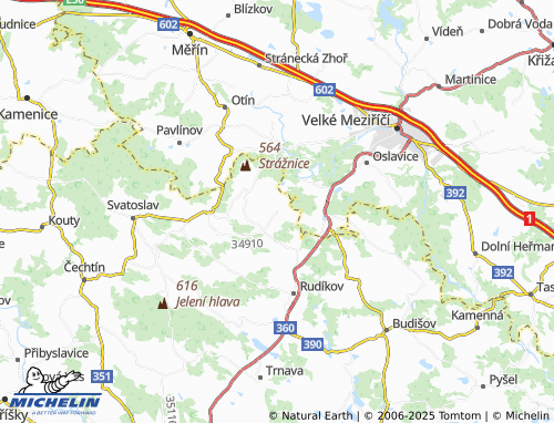 Carte MICHELIN Nový Telečkov - ViaMichelin