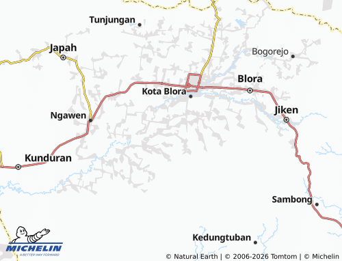 MICHELIN-Landkarte Gedongsari - ViaMichelin