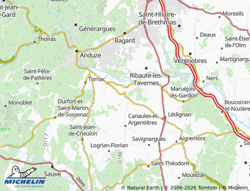 Mapa MICHELIN Lézan - ViaMichelin