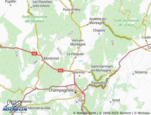 MICHELIN Le Pasquier map - ViaMichelin