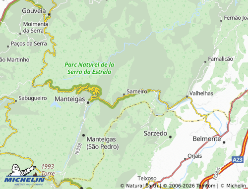 Mapa MICHELIN Sameiro - ViaMichelin