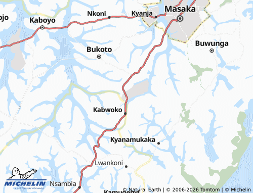 Mapa MICHELIN Kiziba - ViaMichelin