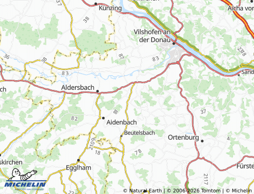 MICHELIN Adenberg map - ViaMichelin