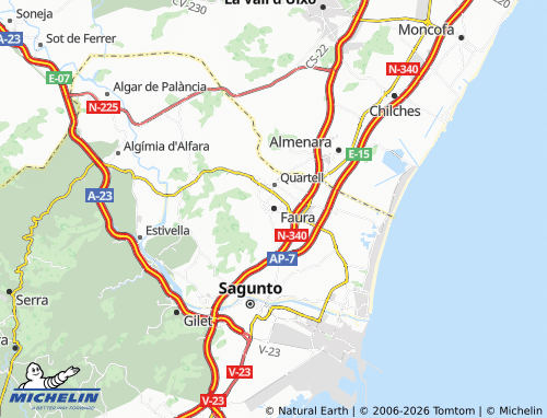 Mappa MICHELIN Faura - ViaMichelin