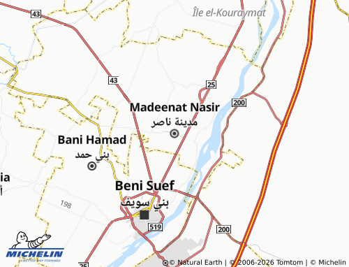 Mappa MICHELIN Madeenat Nasir - ViaMichelin