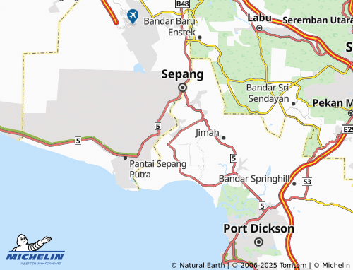 MICHELIN Taman Kekwa map - ViaMichelin