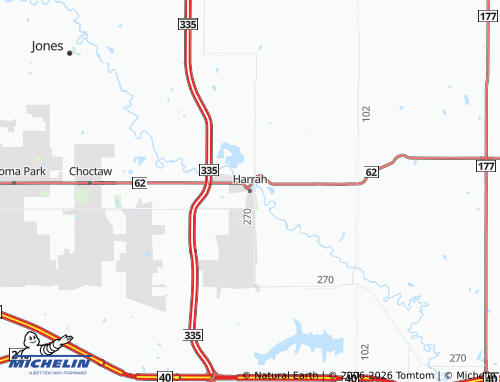 Mappa MICHELIN Harrah - ViaMichelin