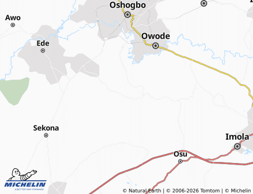 MICHELIN-Landkarte Ojoro - ViaMichelin