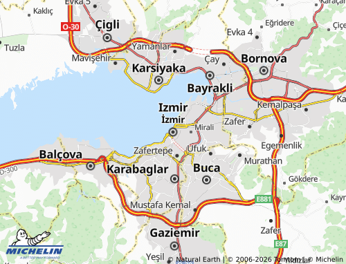 Mappa MICHELIN Smirne - ViaMichelin