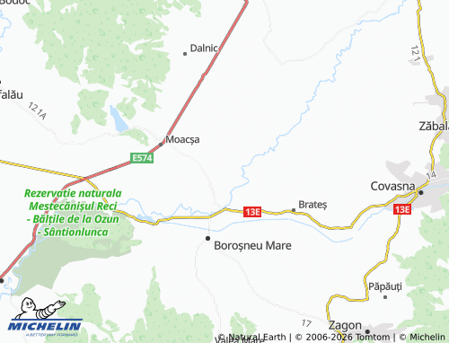 MICHELIN Leț map - ViaMichelin
