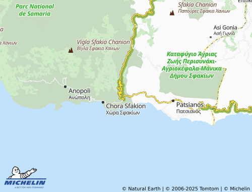MICHELIN Komitades map - ViaMichelin