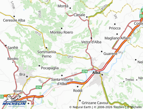 Mapa MICHELIN Corneliano d'Alba - ViaMichelin