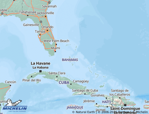 Mapa MICHELIN Bahamas - ViaMichelin