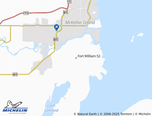 MICHELIN Fort William 52 map - ViaMichelin