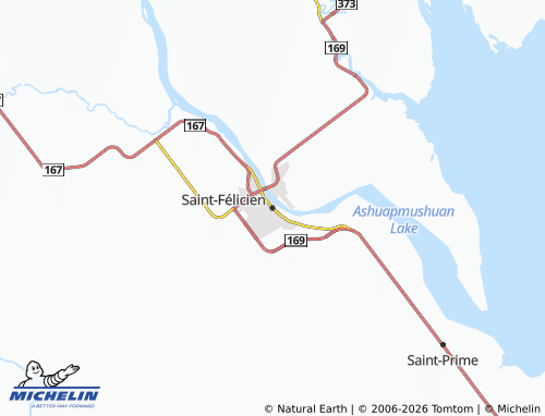 Mapa MICHELIN Saint-Félicien - ViaMichelin