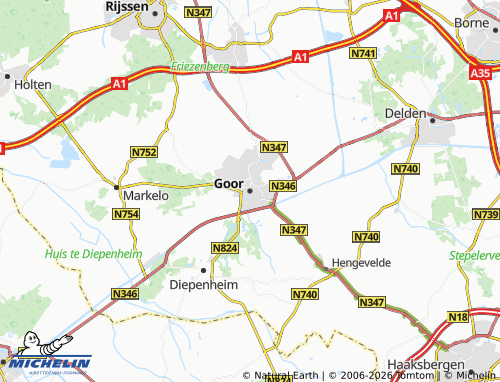 MICHELIN Goor map - ViaMichelin