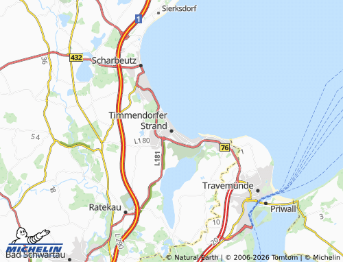 MICHELIN Timmendorfer Strand map - ViaMichelin