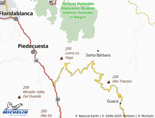 MICHELIN Chucurí map - ViaMichelin