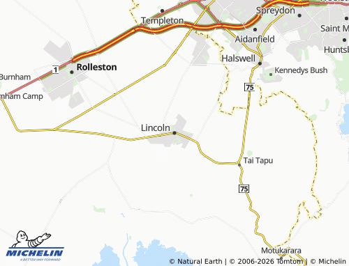 Mapa MICHELIN Lincoln - ViaMichelin