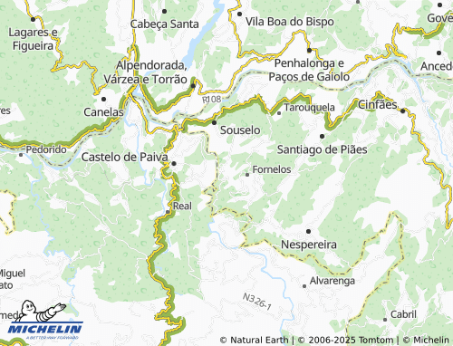 MICHELIN Travanca map - ViaMichelin