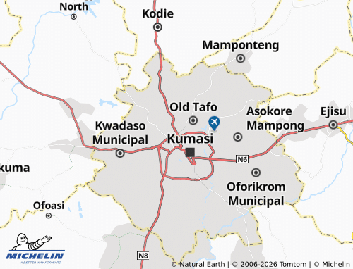 Mapa MICHELIN Suame - ViaMichelin
